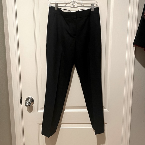 J Crew Campbell Wool Pants Black Size 4 Excellent Used Condition Chic Work Pant - Picture 1 of 6